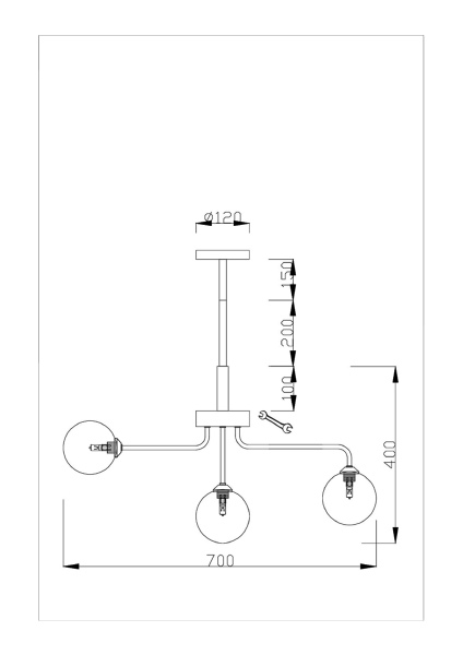 Люстра на штанге Heavy V2181-C