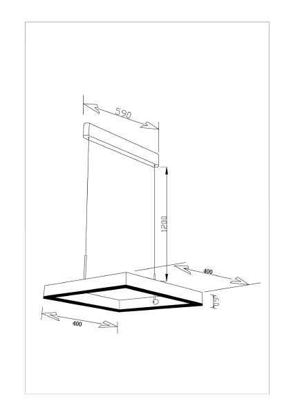 Подвесная люстра Straight V2452-PL