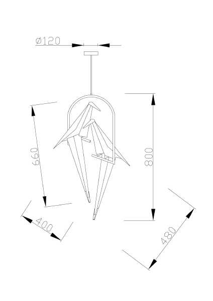 Светильник подвесной Birds V3071-2PL