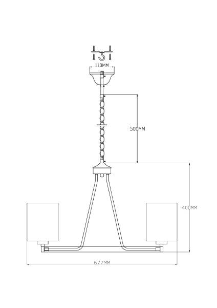 Подвесная люстра Viola V2682-6P