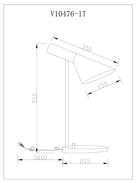 Настольная лампа Turin V10476-1T