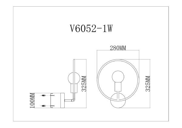 Настенное бра Sachara V6052-1W
