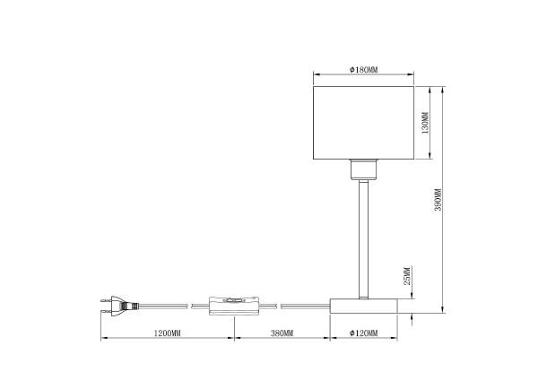 Настольная лампа Room V2732-1T