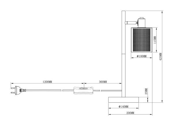 Настольная лампа Suspent V3060-1T