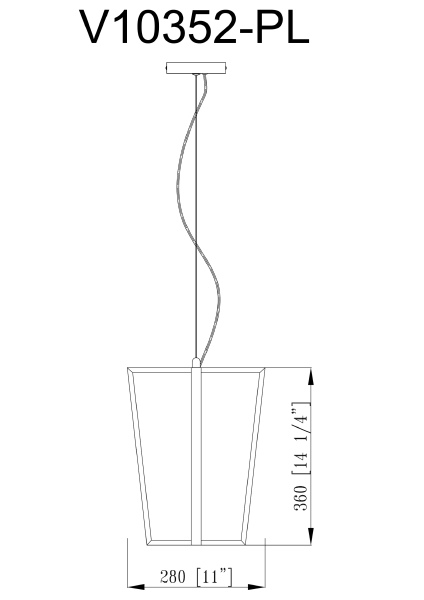 Подвесная люстра Grape V10352-PL