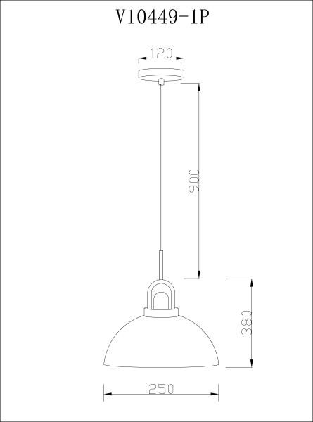 Светильник подвесной Ravenna V10449-1P