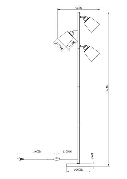 Торшер Floor V3050-3F