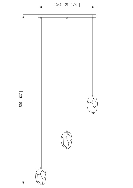 Светильник подвесной Catris V10310-3P