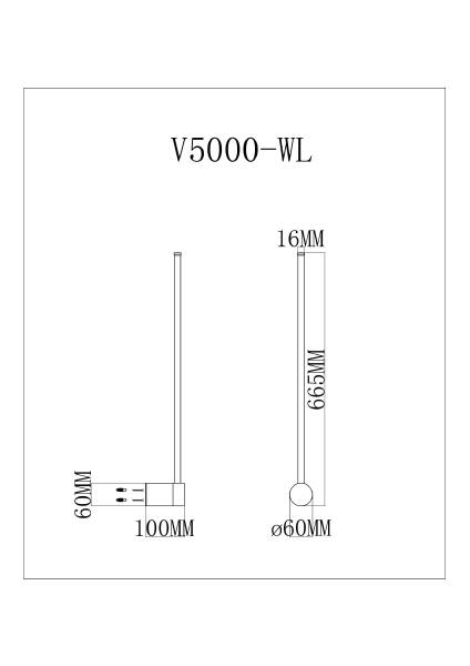 Настенный светильник Ricco V5000-WL