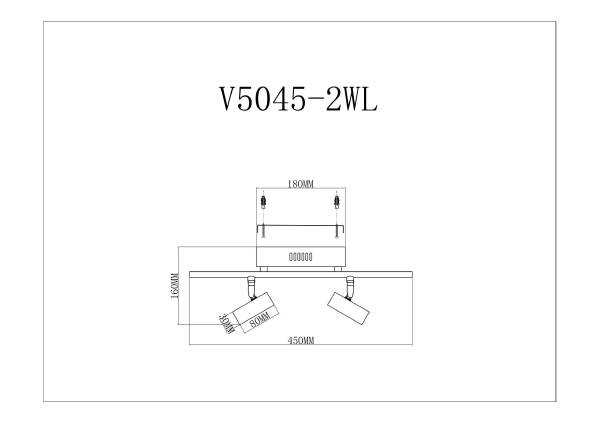 Настенный светильник Right V5045-2WL