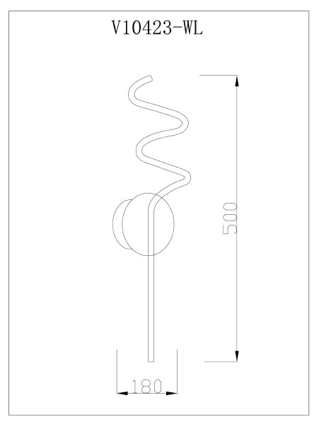 Настенное бра Torino V10423-WL