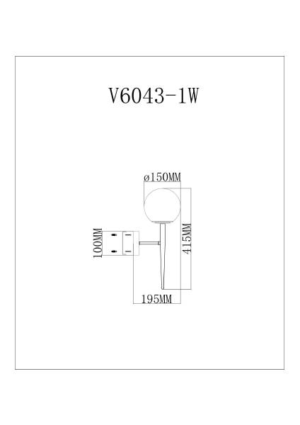 Настенное бра Scrumbel V6043-1W