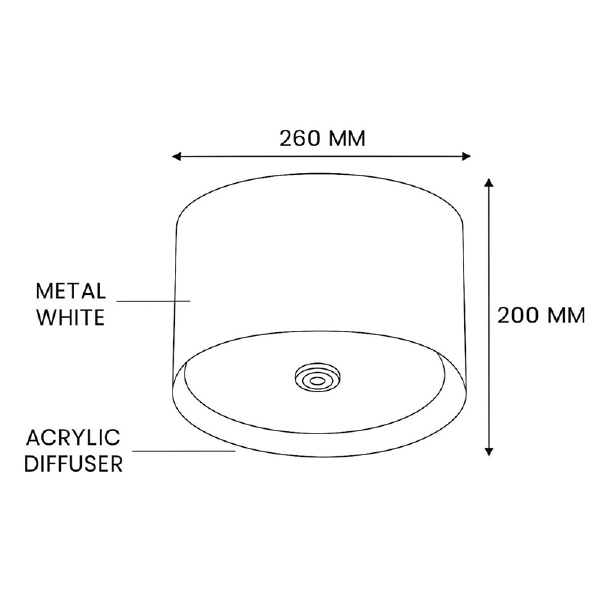 Накладной светильник Cylinder01 101495-26