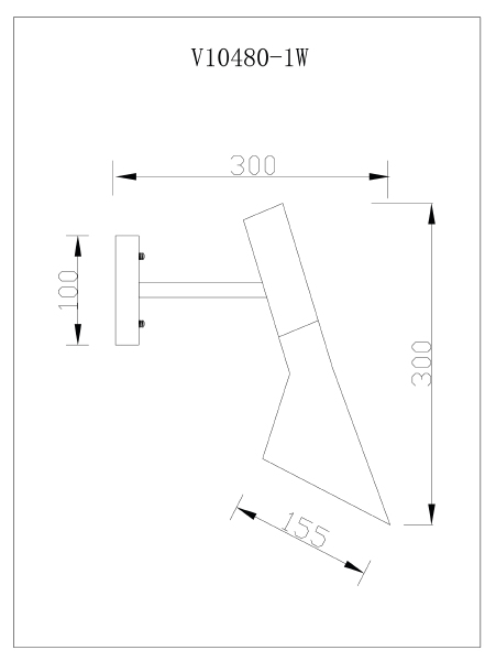 Настенное бра Turin V10480-1W