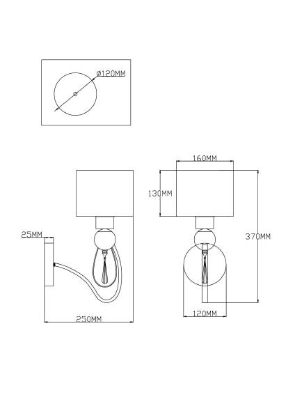 Настенное бра Dark V2583-1W