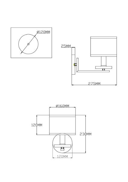 Настенное бра Trio V2640-1W