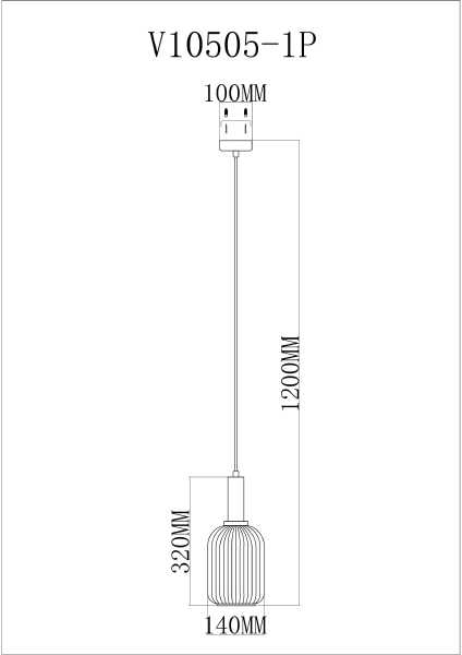 Светильник подвесной Boise V10505-1P
