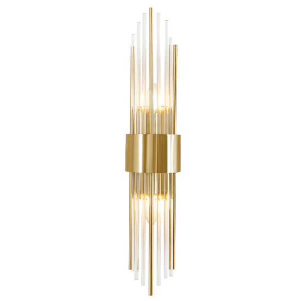 Настенное бра Atento ATENTO AP2 BRASS/TRANSPARENTE