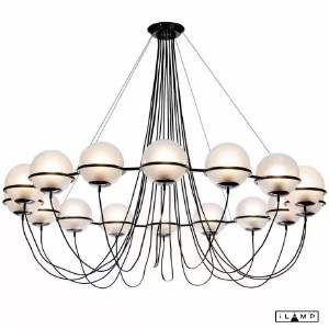 Подвесная люстра Globe 10346P/16 BK-WH