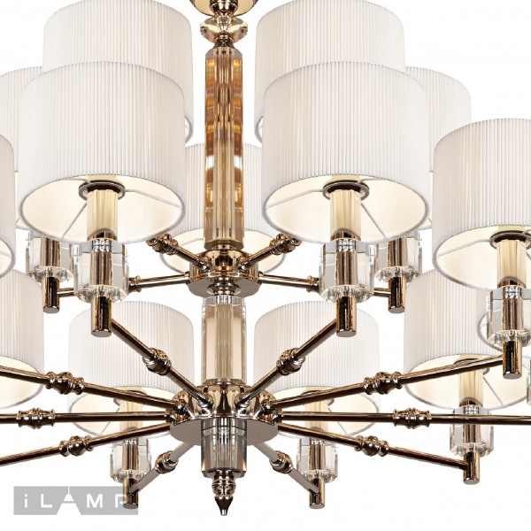 Подвесная люстра Alexa P2404-10+5 Nickel