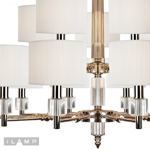 Подвесная люстра Alexa P2404-10+5 Nickel