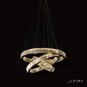 Подвесная люстра Woodstock 10920P/3-70W-3000K (8/6/4) GL-CL