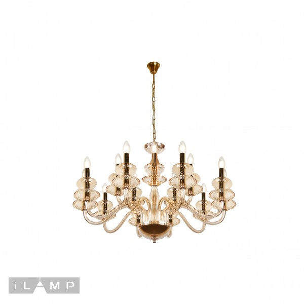 Подвесная люстра Mercury P9448-10+5 Gold