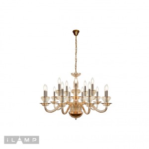 Подвесная люстра Mercury P9448-10+5 Gold