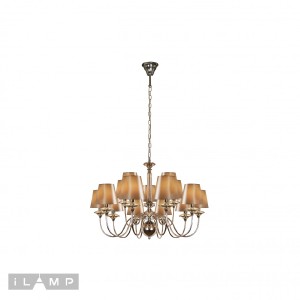 Подвесная люстра Rolling P2406-10+5 Nickel