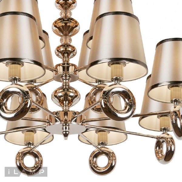 Подвесная люстра Brooklyn P2401-8+4 Nickel