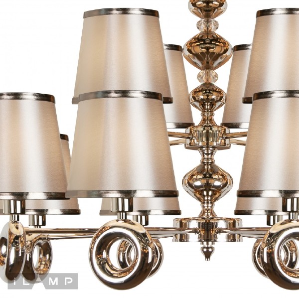 Подвесная люстра Brooklyn P2401-8+4 Nickel