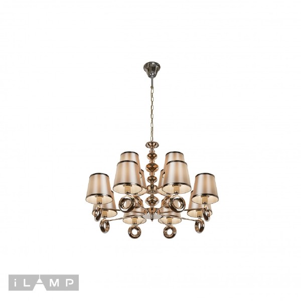 Подвесная люстра Brooklyn P2401-8+4 Nickel