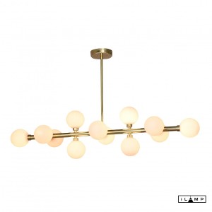 Люстра на штанге Golden 712P/12 GL-WH