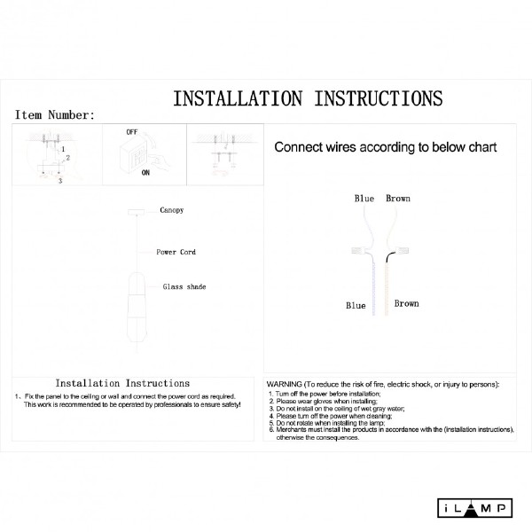 Светильник подвесной Drop 8121P WH