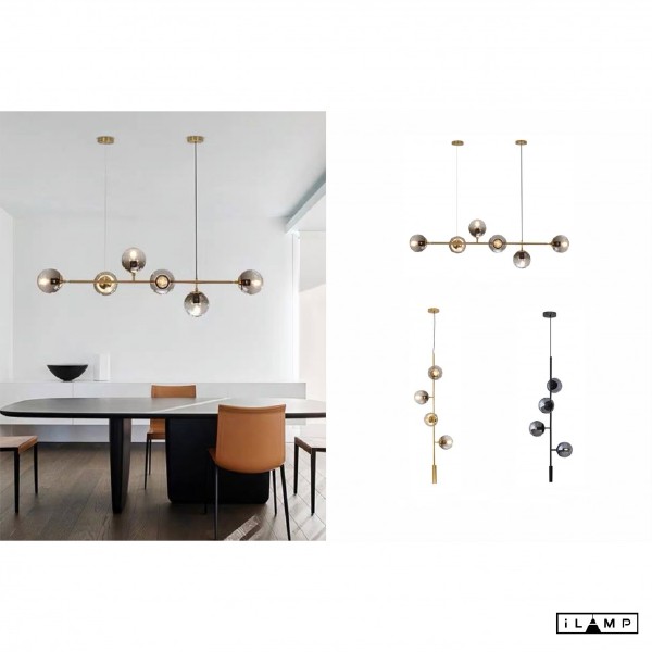 Светильник подвесной Artis 8149P/4B BK-SM