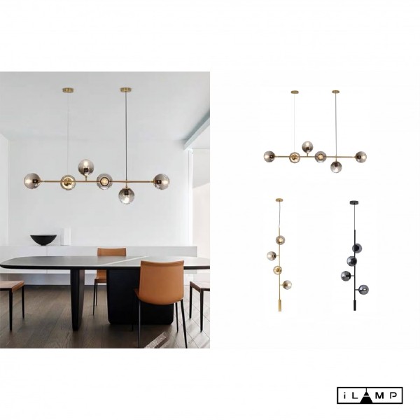 Светильник подвесной Golden 9136P/6 GL-WH