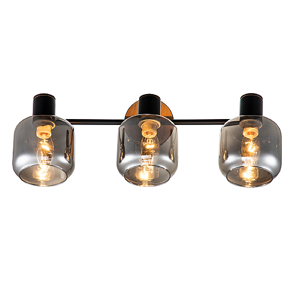 Светильник спот Hugge 10177/3A Black