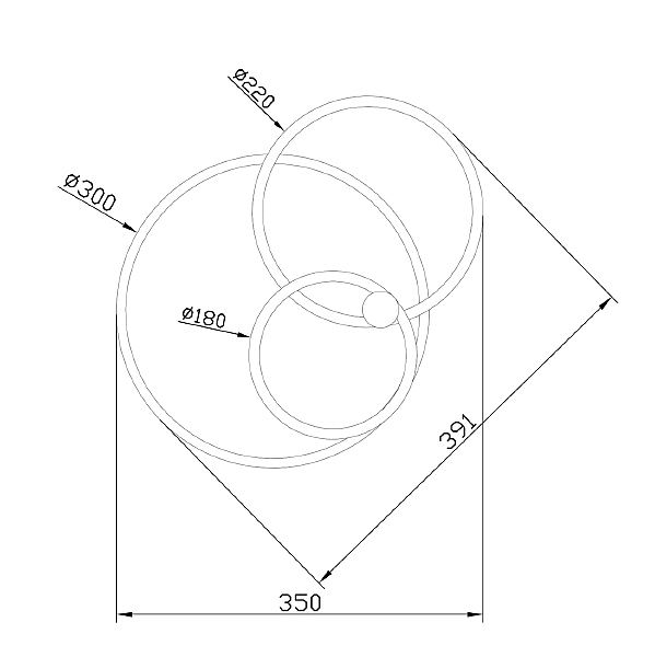Потолочная люстра Contour 10213/2LED BL Chrome