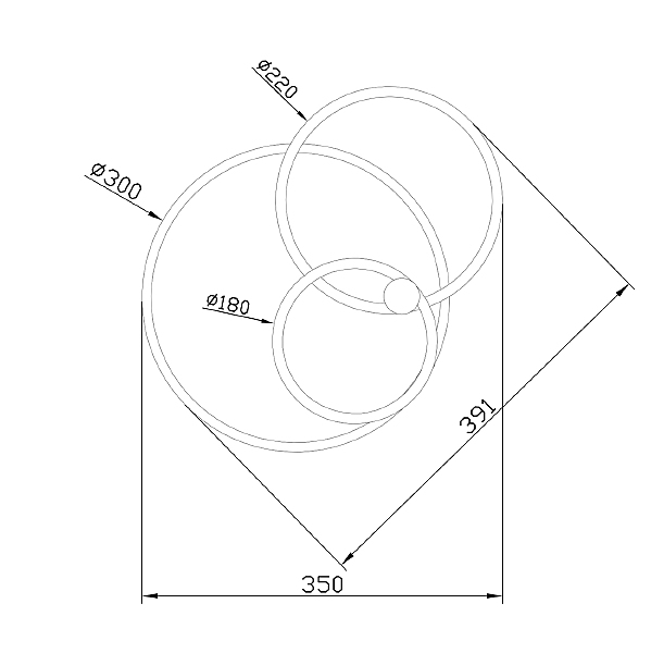 Потолочная люстра Contour 10213/2LED BL White