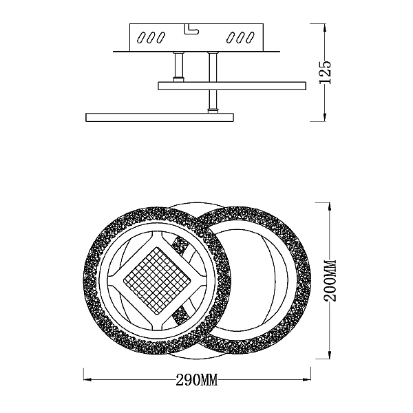 Потолочная люстра Mira 10214/2LED