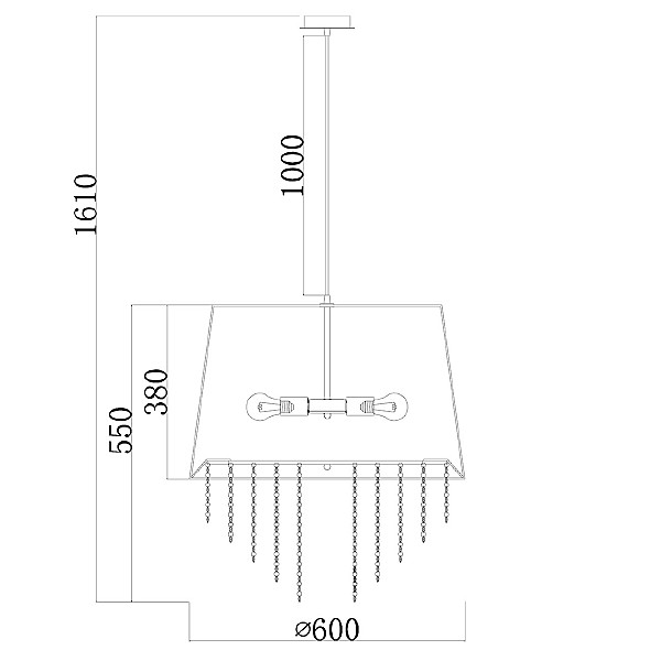 Подвесная люстра Charm 652/5S Black