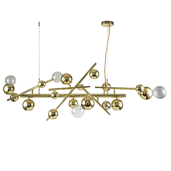 Подвесная люстра Saldo V000332 11033/6PL Gold