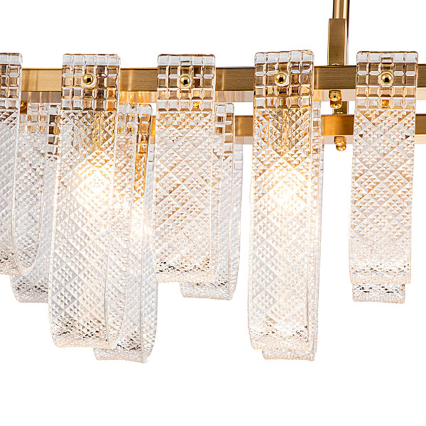 Люстра на штанге Brina V000367 12027/10PL Brass