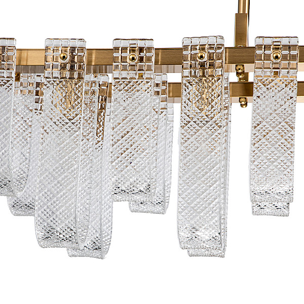 Люстра на штанге Brina V000367 12027/10PL Brass