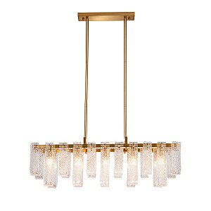 Люстра на штанге Brina V000367 12027/10PL Brass