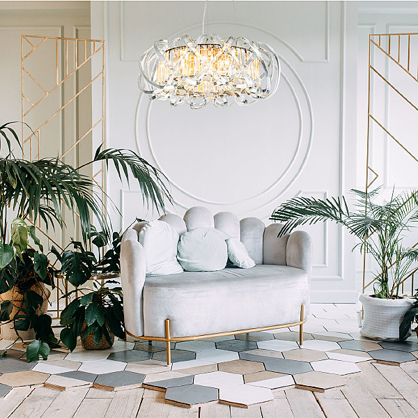 Подвесная люстра Braccia V000398 12007/6P Gold