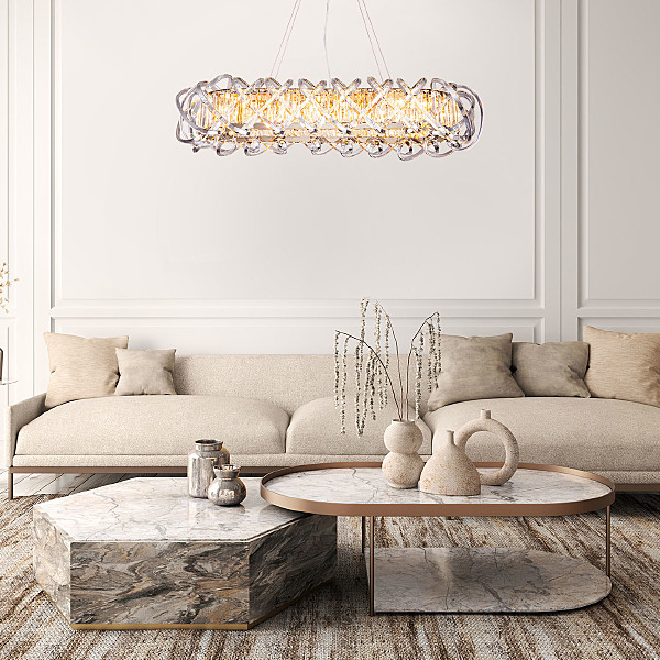 Подвесная люстра Braccia V000400 12007/12PL Gold