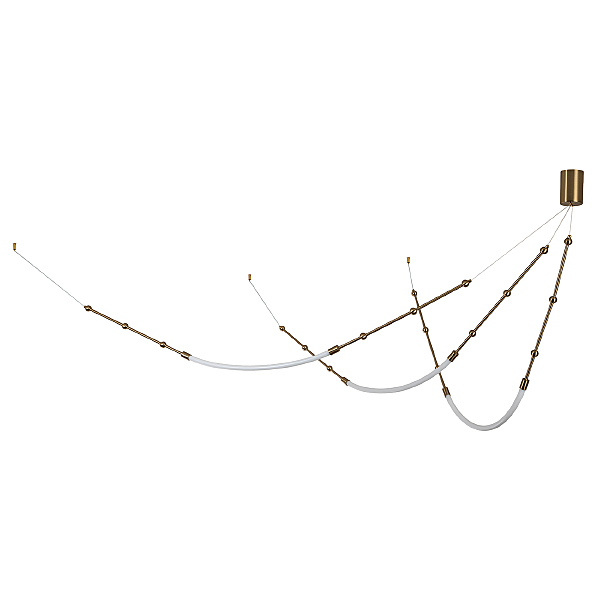 Светильник подвесной Corda V000064L 14010/3P Brass