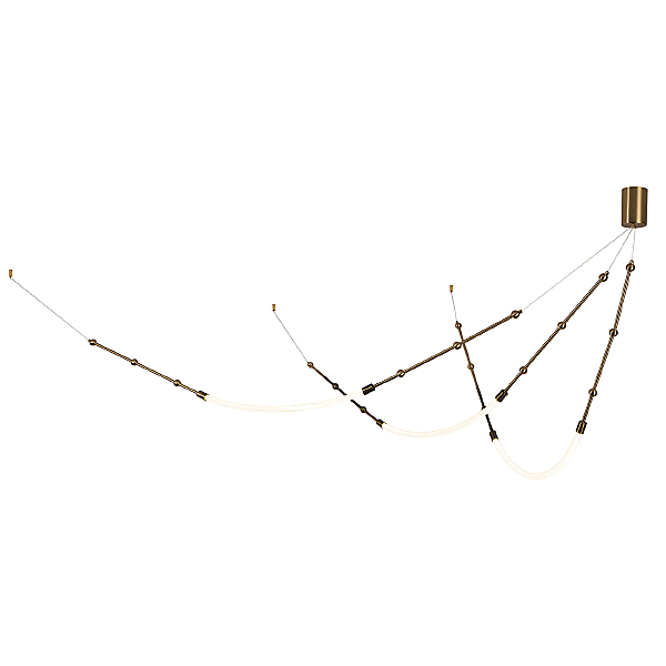 Светильник подвесной Corda V000064L 14010/3P Brass