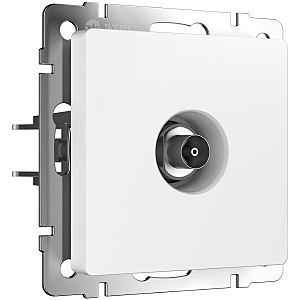 Розетка Werkel W1183061/ ТВ-розетка оконечная (белый матовый)